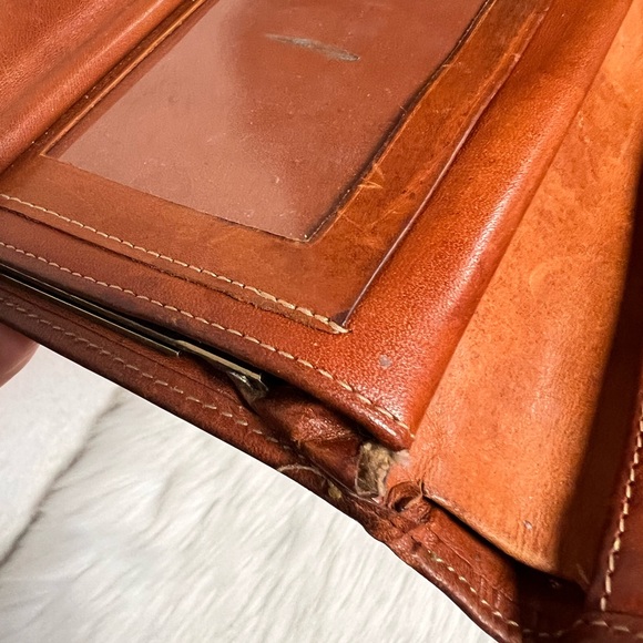 Vintage Dooney & Bourke Orange and Brown Wallet - Picture 6 of 9